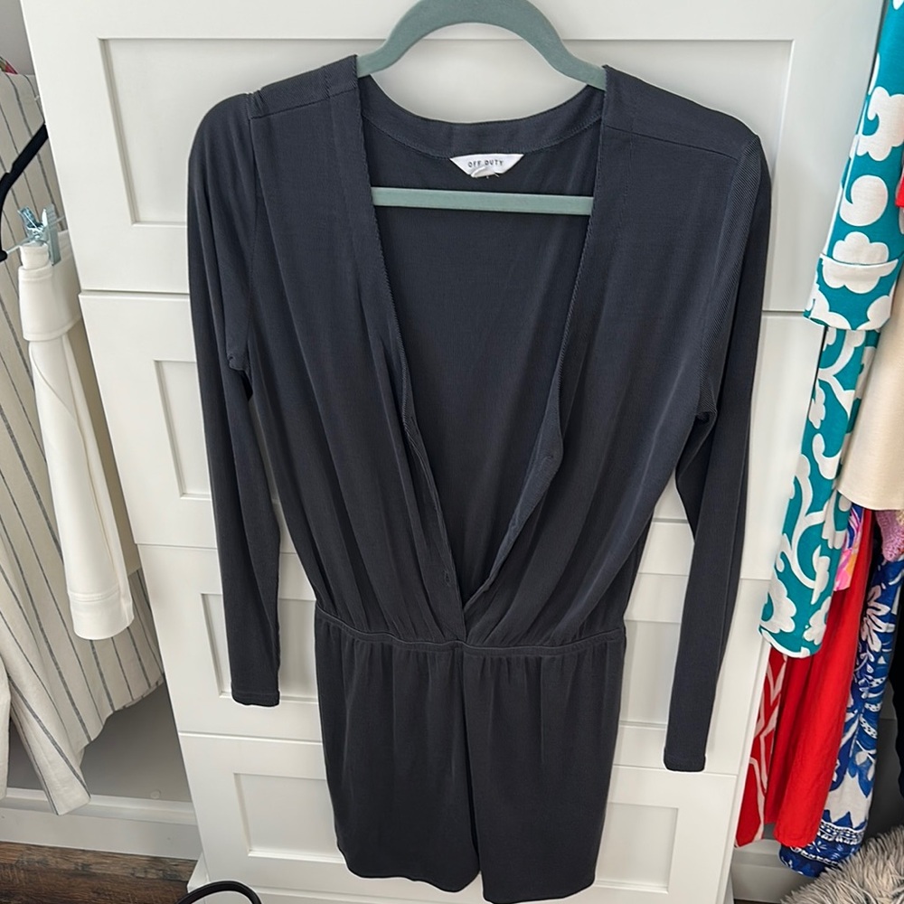 Black Long Sleeve Romper